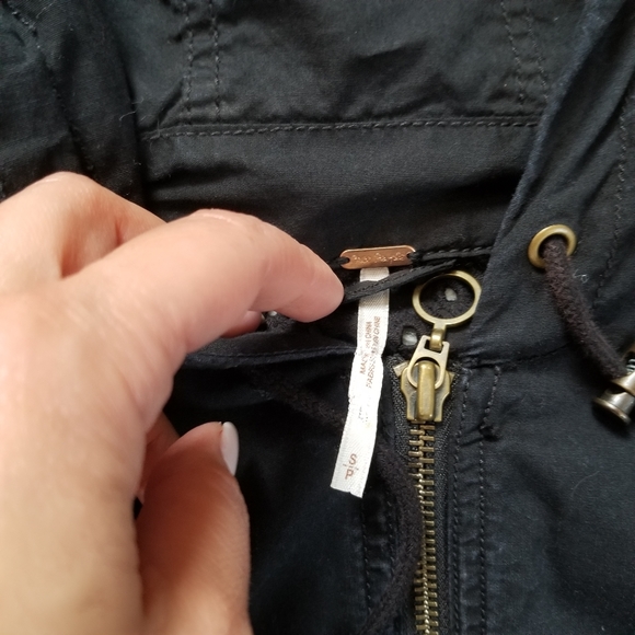 Free People For A Rainy Day Eyelet Utility Jacket - Picture 3 of 11